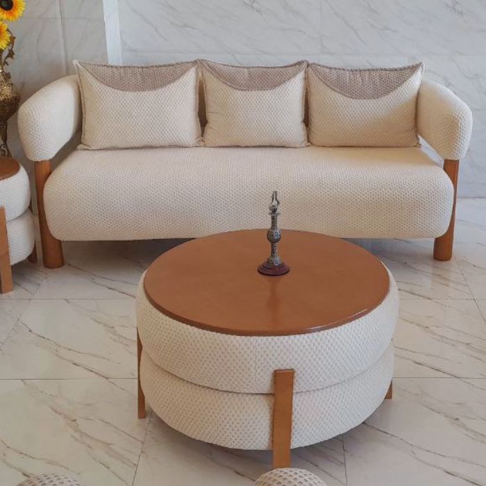 مبل تدی مینیمال کرمی اقتصادی